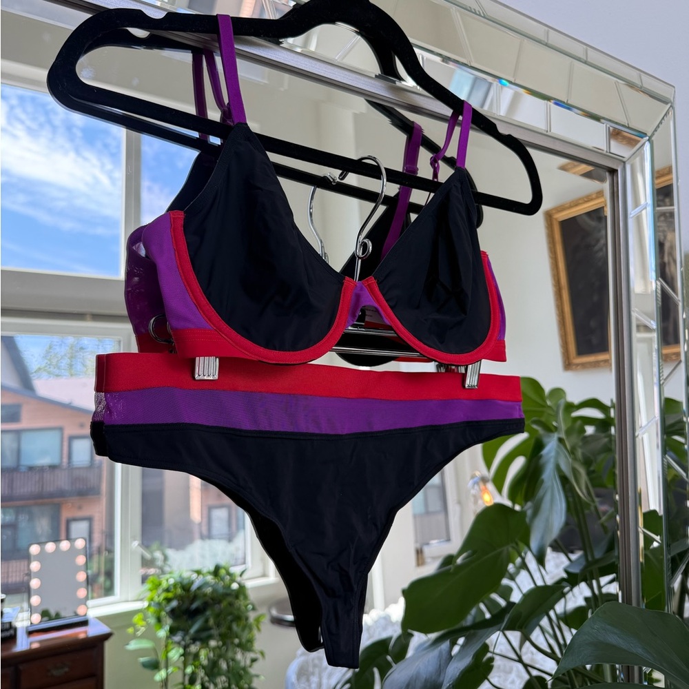 5/$25 | Parade Mesh Bra + Thong Set